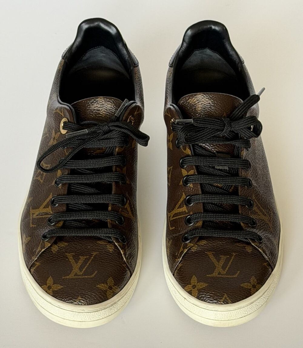 Louis Vuitton Women’s Monogram Frontrow Brown Sneakers Size 8.5 US (38.5 Eu) IT